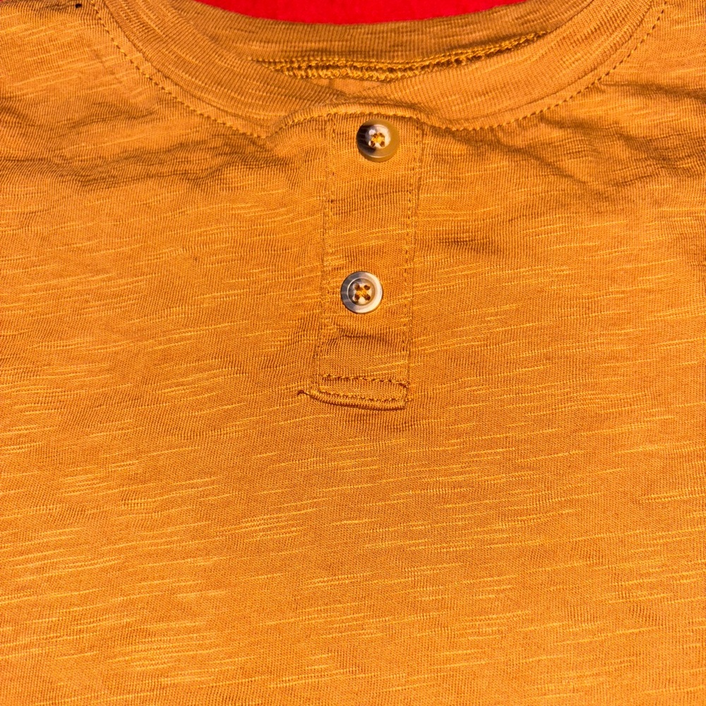 H&M Mustard Yellow Henley Top